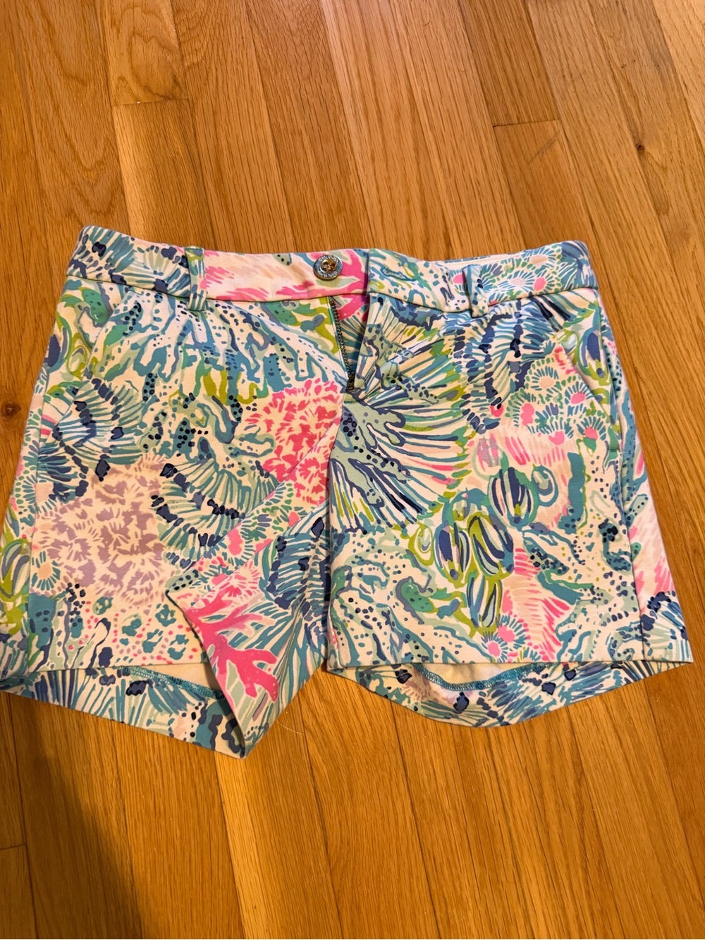 Lilly Pulitzer Tropical Print Women’s Shorts in Pink, Blue, Green